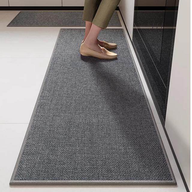 厨房地垫编织亚麻防油防滑吸油吸水脚垫耐脏地毯免洗防水定制专用,居家布艺,地毯,淘宝优惠券,粉丝福利购,淘宝优惠卷