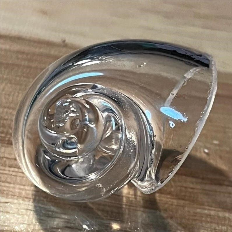 寄居蟹替换壳水晶玻璃海螺鱼缸造景装饰透明水培时尚创意摆件