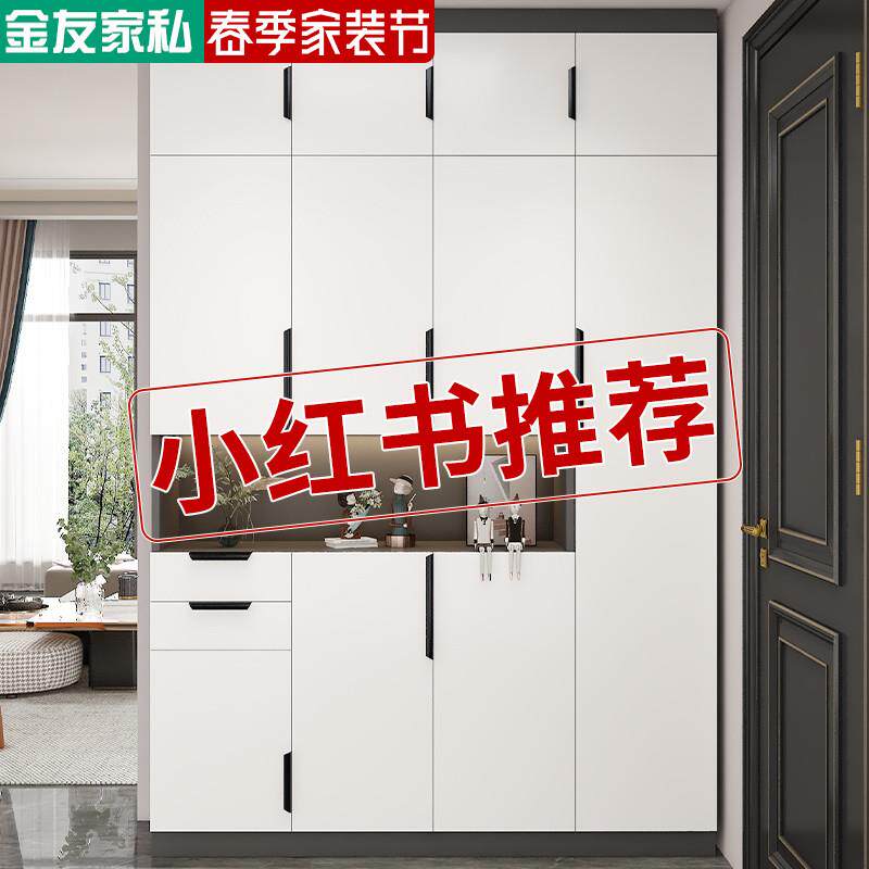 【香港包邮】鞋柜家用现代简约超大容量门口加高进门鞋柜一体靠墙