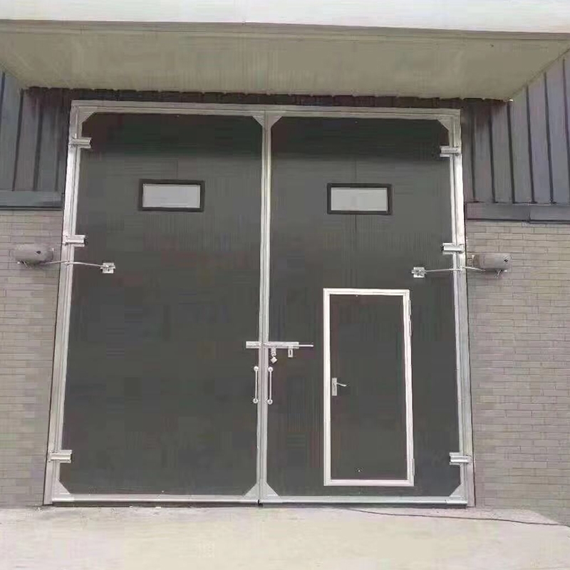 平开推拉门工业平开门电动密封覆合厂家直销门快速岩棉大型彩钢板
