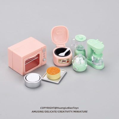 迷你小玩具上课可玩场景仿真厨房电器微缩电饭煲烤箱模型袖珍摆件