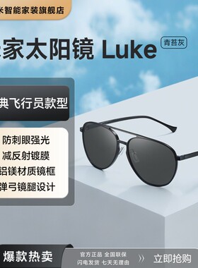 米家太阳镜 Luke 青苔灰 高清偏光防紫外线坚固轻盈经典飞行员款
