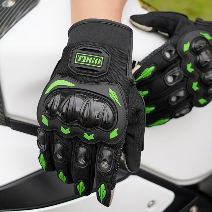 tdgo骑士手套摩托车手套骑行男女夏季全指骑士机车防摔防水触屏