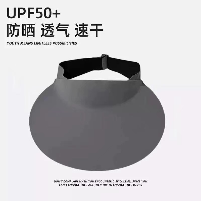 无痕空顶帽电动车帽女夏季防晒休闲百搭防紫外线大檐太阳帽