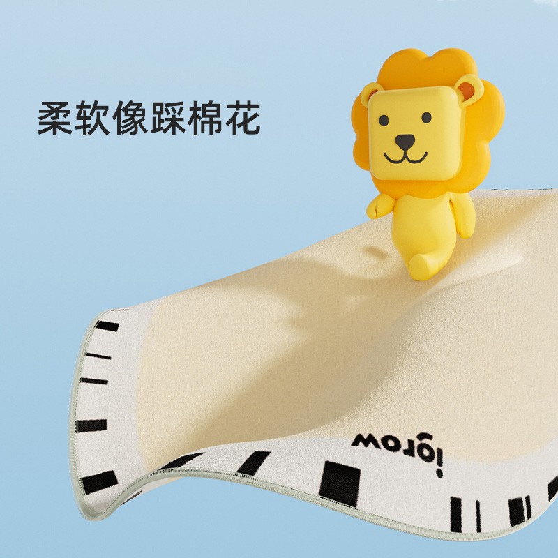 爱果乐儿童卧室圆形地柔软防滑防刮卡通耐用柔软顺滑耐磨顺滑地垫