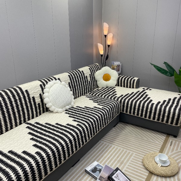 【一套五片】四季通用水洗棉布艺沙发垫飘窗防滑耐脏加厚简约全盖