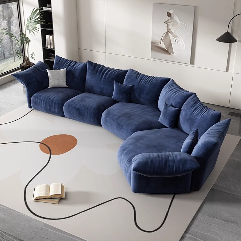 花瓣沙发意式极简布艺弧形沙发大小户型新款异形创意沙发baxter