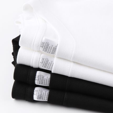 歌羽娜【一件体验装】270g重磅长袖纯棉男女T恤打底衫白色内搭男