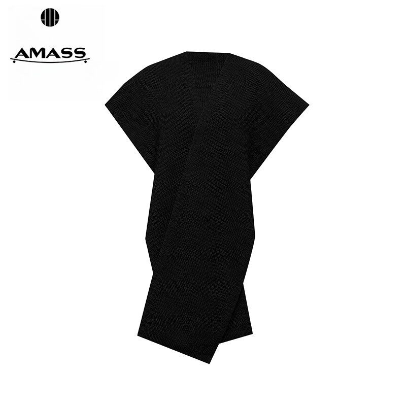 阿玛施AMASS新款气质柔软纯色女士披肩围巾造型穿搭配饰5800043
