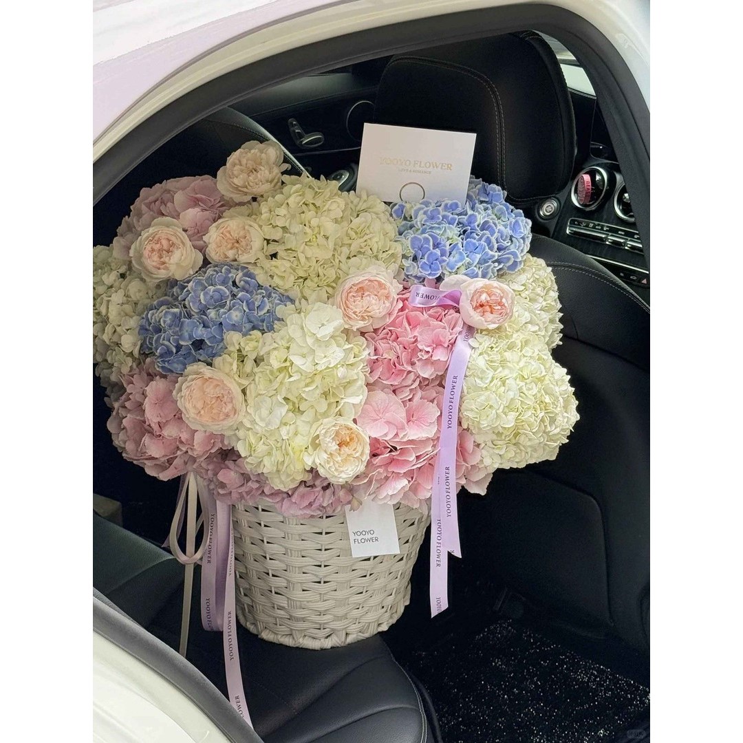 东方家新款仿藤手工编织抱抱花篮花店diy花束花艺资材手工抱抱桶