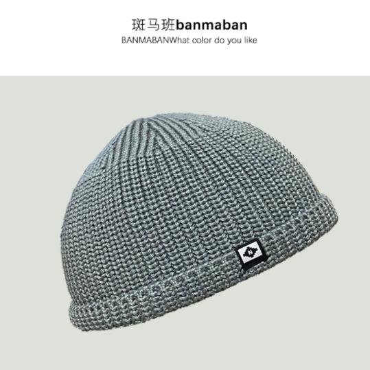 薄款无檐针织帽子男士女春秋雅痞包头西瓜帽寸头瓜皮帽冷帽毛线帽