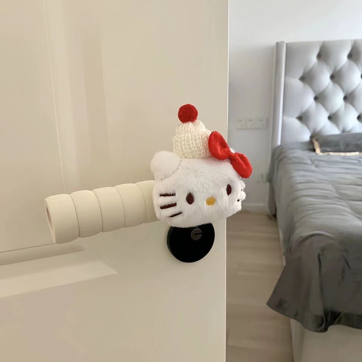 门把手手柄保护套Hello Kitty房间装饰门上装饰品门把手手套儿童