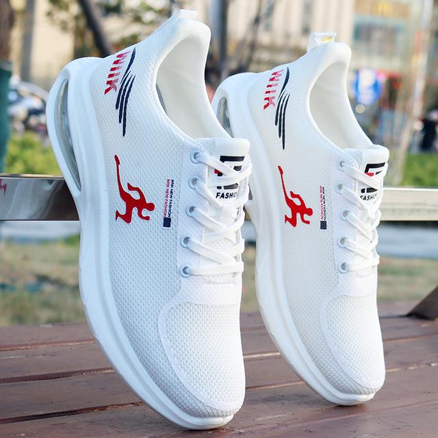 2025新款夏季网面透气气垫运动鞋男士休闲鞋潮流百搭跑步潮鞋子男