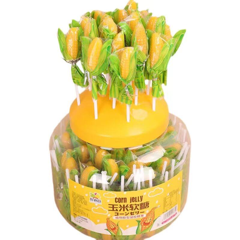 棒棒糖老牌子怀旧商店糖果散装幼儿园奖励玉米味健康包谷软糖