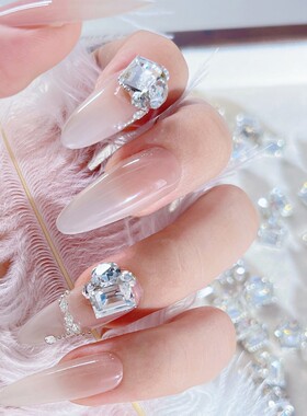 【6x8mm高品冰糖成品钻球】爆款美甲堆钻饰品指甲装饰ins堆堆钻