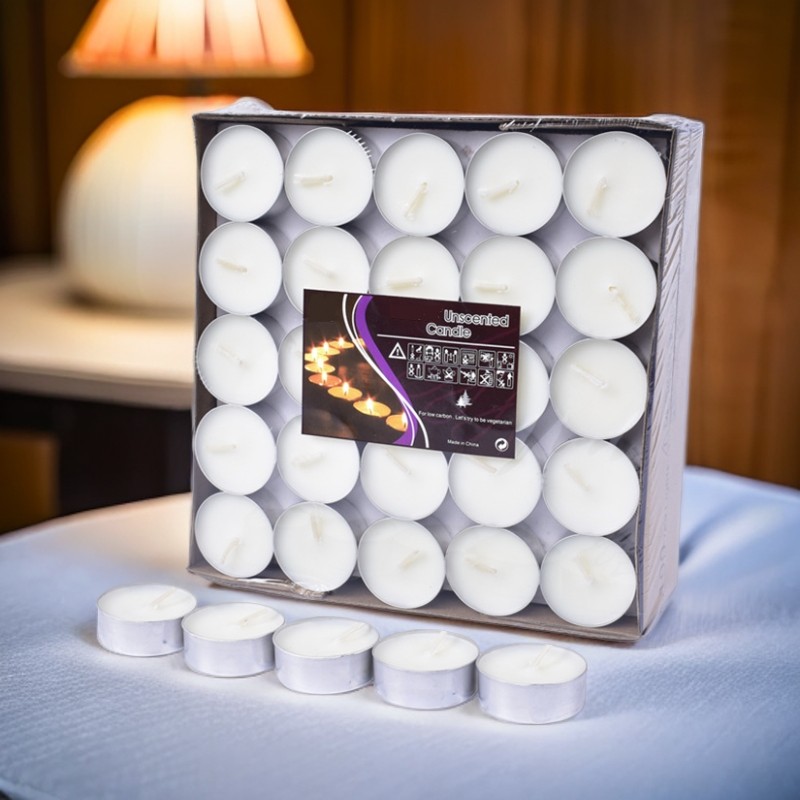 磐皿无烟茶蜡4小时100只保温加热煮茶温茶小蜡烛氛围餐盘加热