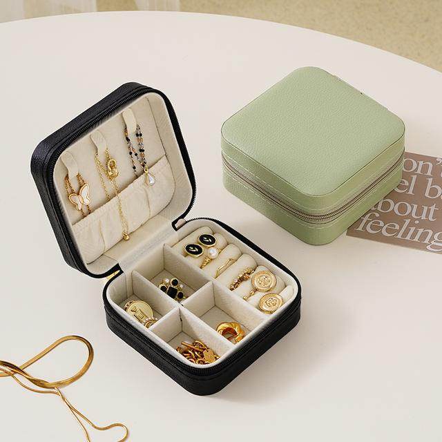 首饰盒/箱 【精选】五代方糖便携防尘精致饰品盒秋冬方圆脸轻奢简,收纳整理,首饰盒,淘宝优惠券,粉丝福利购,淘宝优惠卷