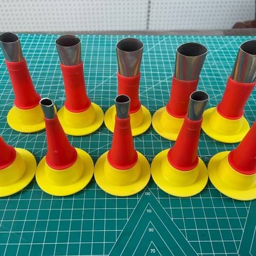 升级款带底座不锈钢胶嘴连体一体结构胶枪嘴金属白钢打玻璃胶神器