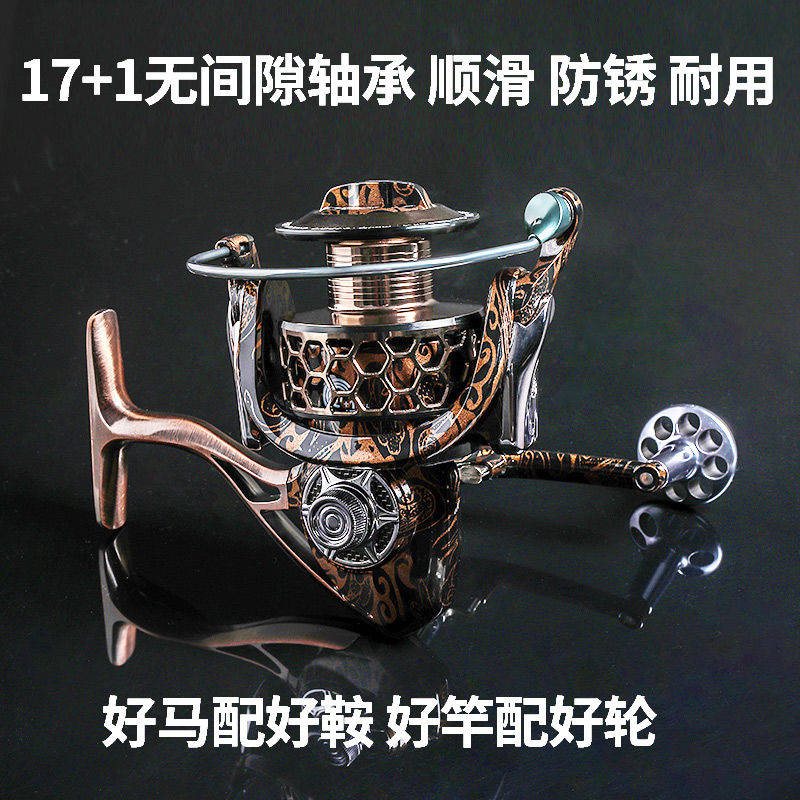 GSB鱼线轮全金属 18轴无间隙渔轮纺车轮海竿远投路亚轮鱼线轮渔具