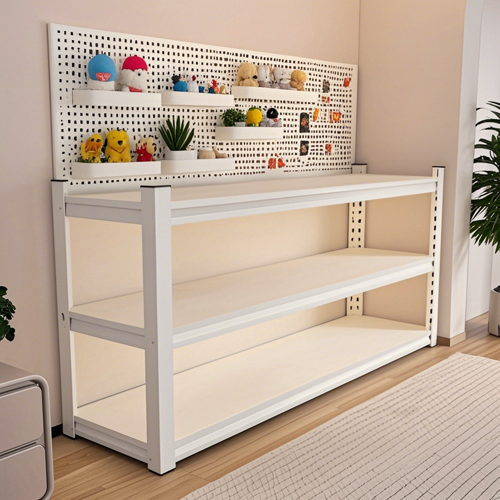 家用货架置物架多层仓库阳台储藏室储物架钢制超市展示架文具货架