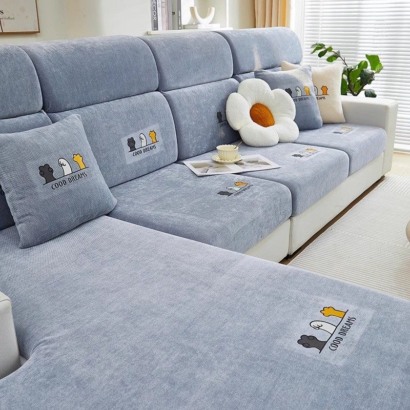 喵爪 雪尼尔印花沙发罩全包万能套加厚防猫抓四季通用型沙发笠,居家布艺,沙发套,淘宝优惠券,粉丝福利购,淘宝优惠卷