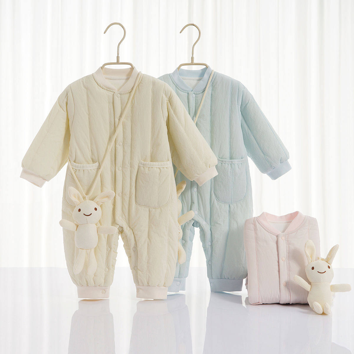 婴儿ins风超萌棉服新生儿春秋款外穿爬服宝宝夹棉加厚保暖连体衣,童装/婴儿装/亲子装,连身衣/爬服/哈衣,淘宝优惠券,粉丝福利购,淘宝优惠卷