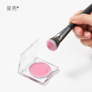 星兜小扫把化妆刷坡面无痕粉底刷高光液刷低显色腮红刷小雏菊