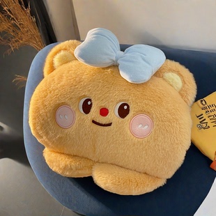 小熊热水袋宿舍暖床神器充电式暖宝宝防爆暖手毛绒电暖袋2024新款