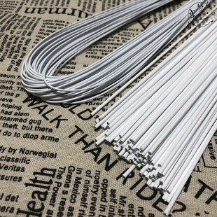 白色 2号花杆 18号软花杆 棒棒糖小雨伞手工diy 胶包铁丝