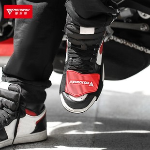 【达人专属】摩托车保护鞋头胶套机车防滑防脱落挂脚踏挡位杆护鞋