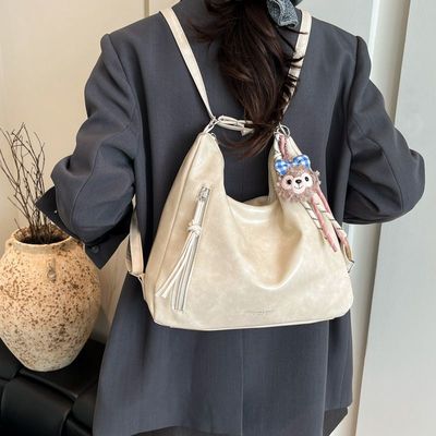 可斜挎双肩两用包大容量托特包包斜挎包2025新款单肩背包时尚休闲