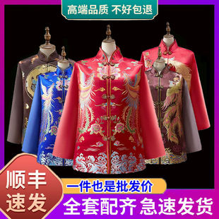 高档中式殡葬用品老人寿衣女士寿终衣服男女老年人全套七件套寿服