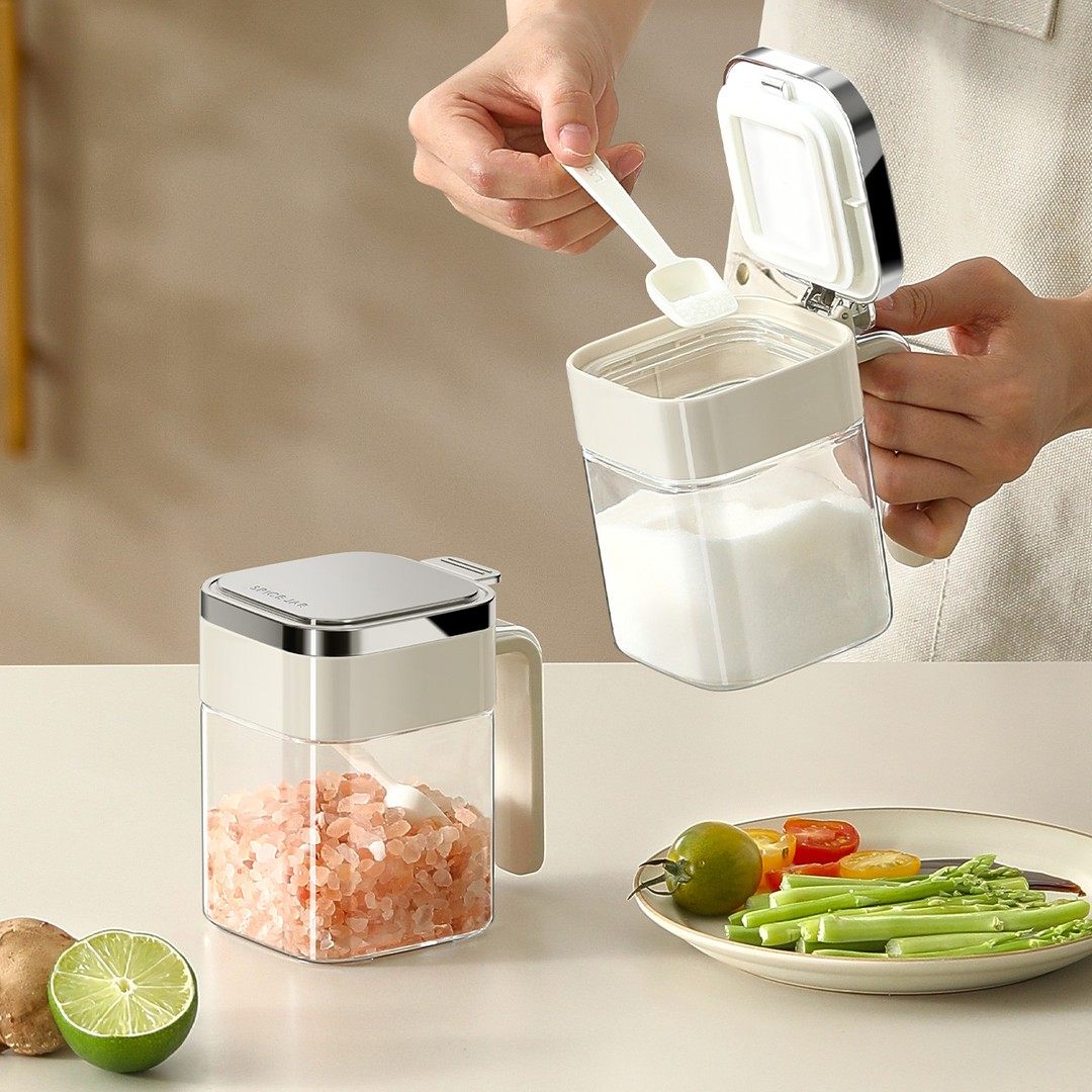 玻璃调料盒厨房家用调料玻璃盐罐调味罐子调料瓶调味瓶罐防潮油壶