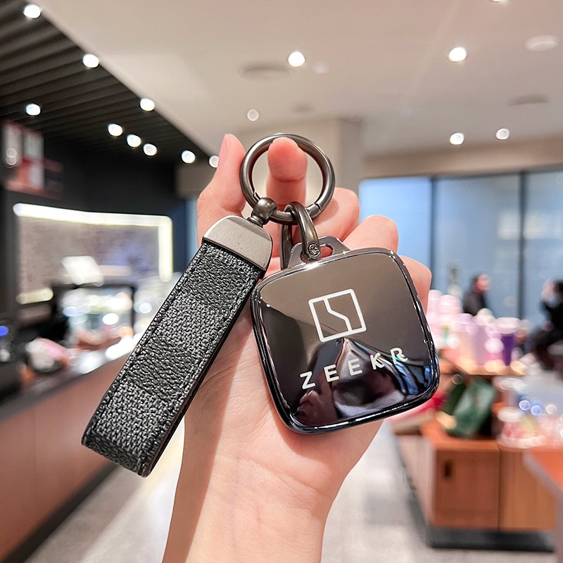 适用于极氪7x/001/007钥匙套全包车钥匙扣壳专用简约TPU保护套