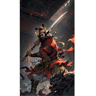 驱邪避凶门贴钟馗伏魔驱邪镇宅图带背胶自粘防水贴纸客厅中堂玄关