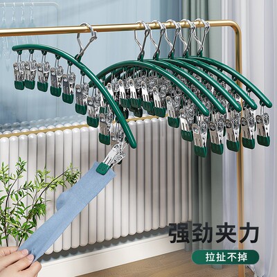 不锈钢袜子夹多夹子防风家用晾衣架多功能晒袜子专用晾衣夹子HZX