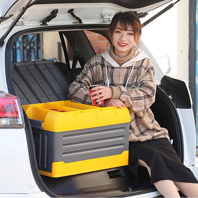 可折叠车载收纳箱汽车后备箱储物箱车用尾箱整理箱加厚家用置物箱