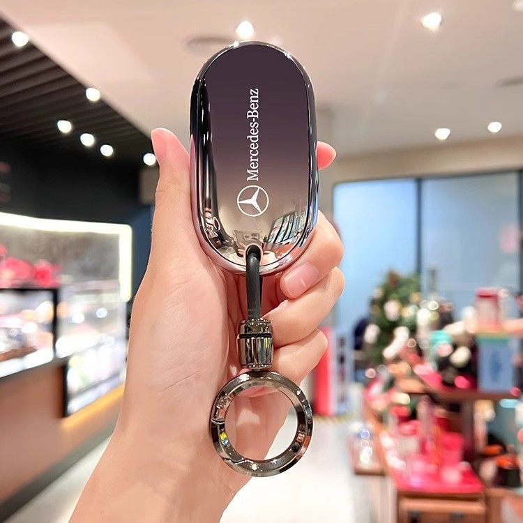 赤鲨适用24款奔驰E300L钥匙套C260L新款glc260glc300IC200L壳扣