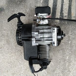 改装自行车航模发动机 迷你小跑摩托车手拉汽油机 49CC迷你发动机