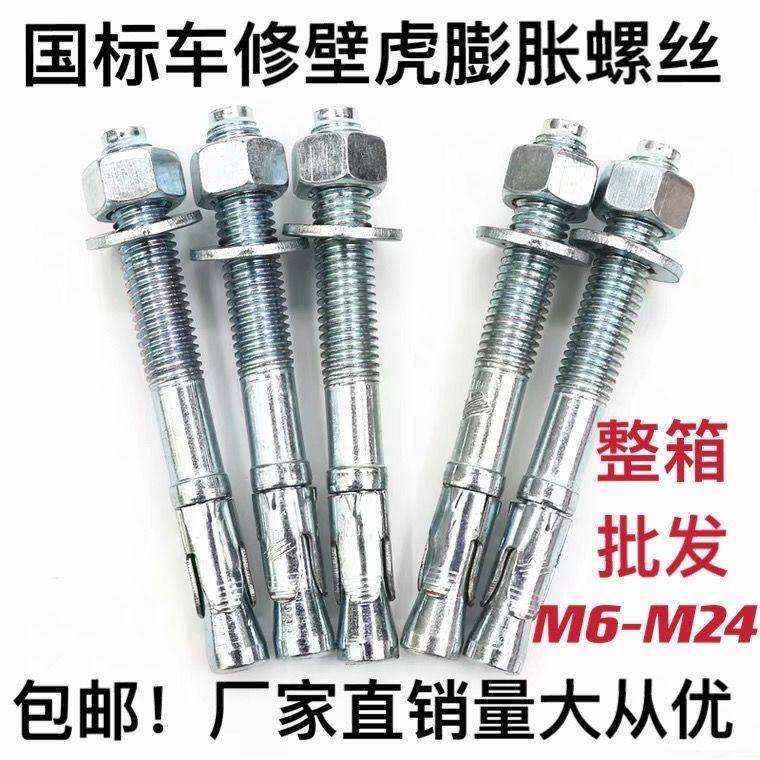 车修壁虎国标电梯专用蓬胀螺丝m8-m20镀锌蓬胀螺丝车化学爆加长