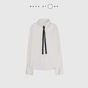 精雅 C桑蚕丝珠链领带白色衬衫 BEF BackAtOne 1BB077Q 意式