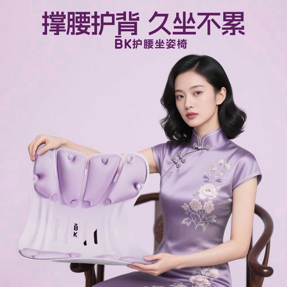 护腰坐姿椅人体工学久坐不累座椅靠背垫618好物