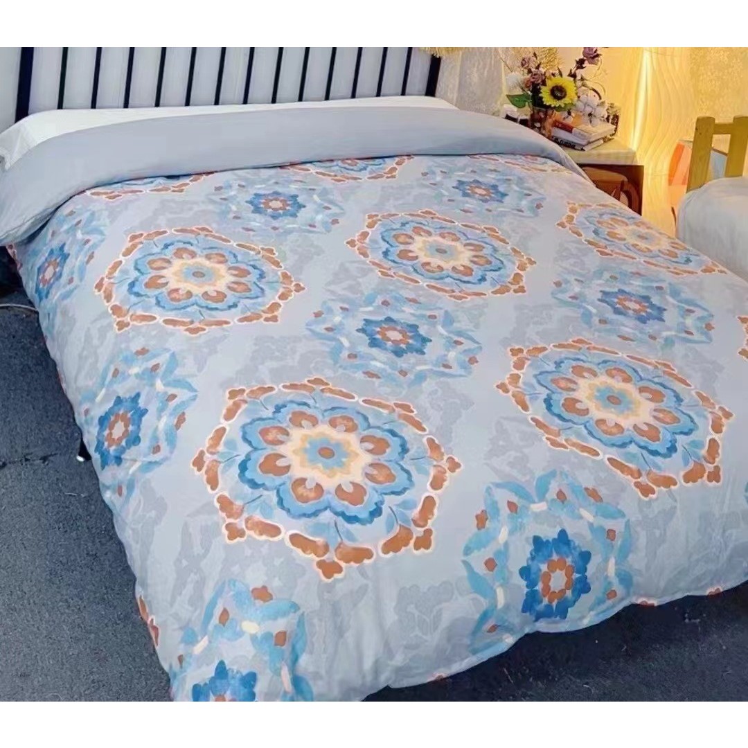 【毕嫂专属】（被罩）加厚斜纹磨毛生姜暖绒被套秋冬款单人双人（