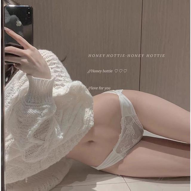 【超贵气】柔情似水~法式蕾丝性感低腰纯欲风女生内裤女款镂空无
