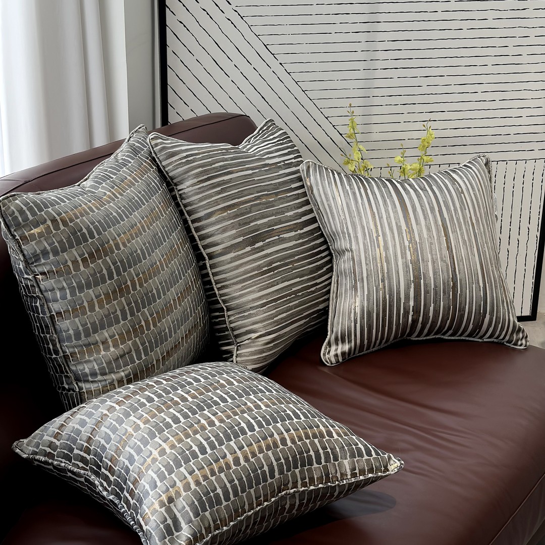 轻奢抱枕样板房高级沙发靠背垫夏季大靠枕可拆洗工厂直销民宿含芯