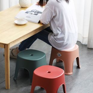 塑料椅结实小板凳 家庭小凳子加厚儿童防滑宝宝矮凳家用成人换鞋