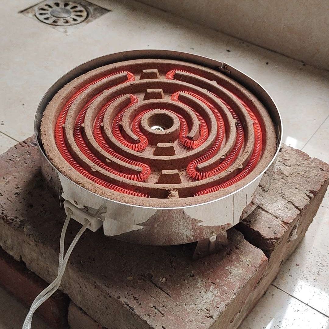 不锈钢平面电炉煮茶可控电烤炉家用电炉实验炉子取暖圆形平面电炉