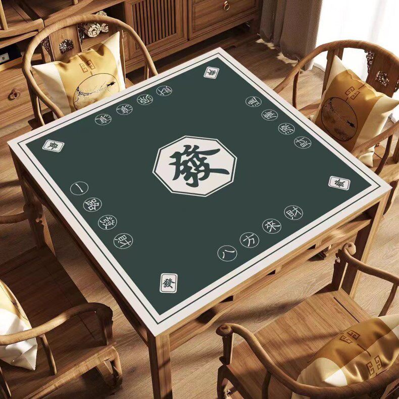 Сукно для игры в Маджонг 麻机专用桌布麻将桌垫棋牌室隔音降噪手搓防滑加厚正方形扑克耐