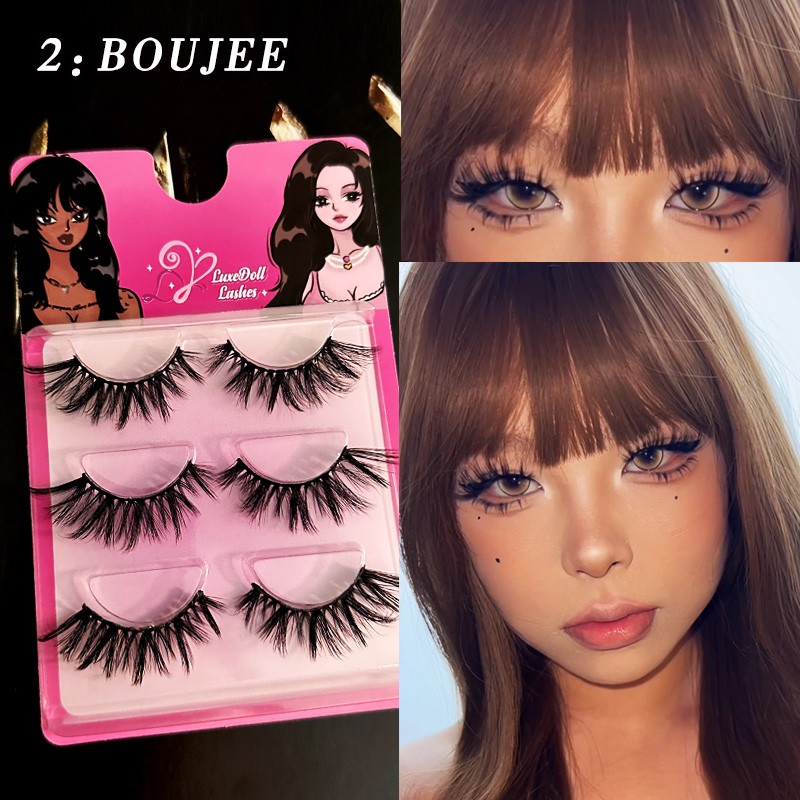 LuxeDoll美式混血拉美款睫毛(试用后影响卫生.不支持退换)BOUJEE