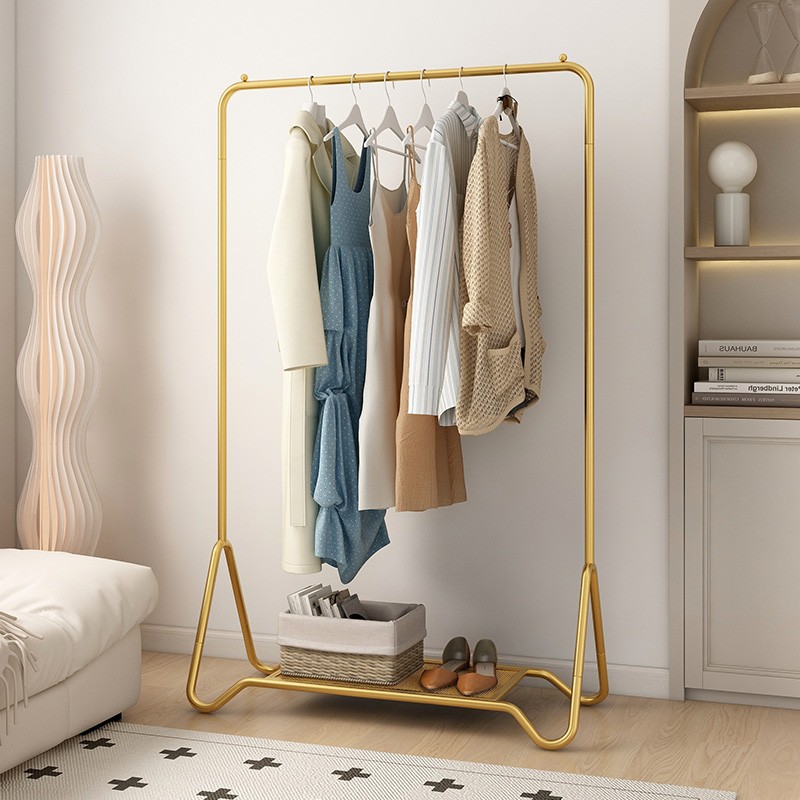衣架子落地式挂衣架家用客厅挂衣服卧室晾衣杆衣架家用阳台衣帽架